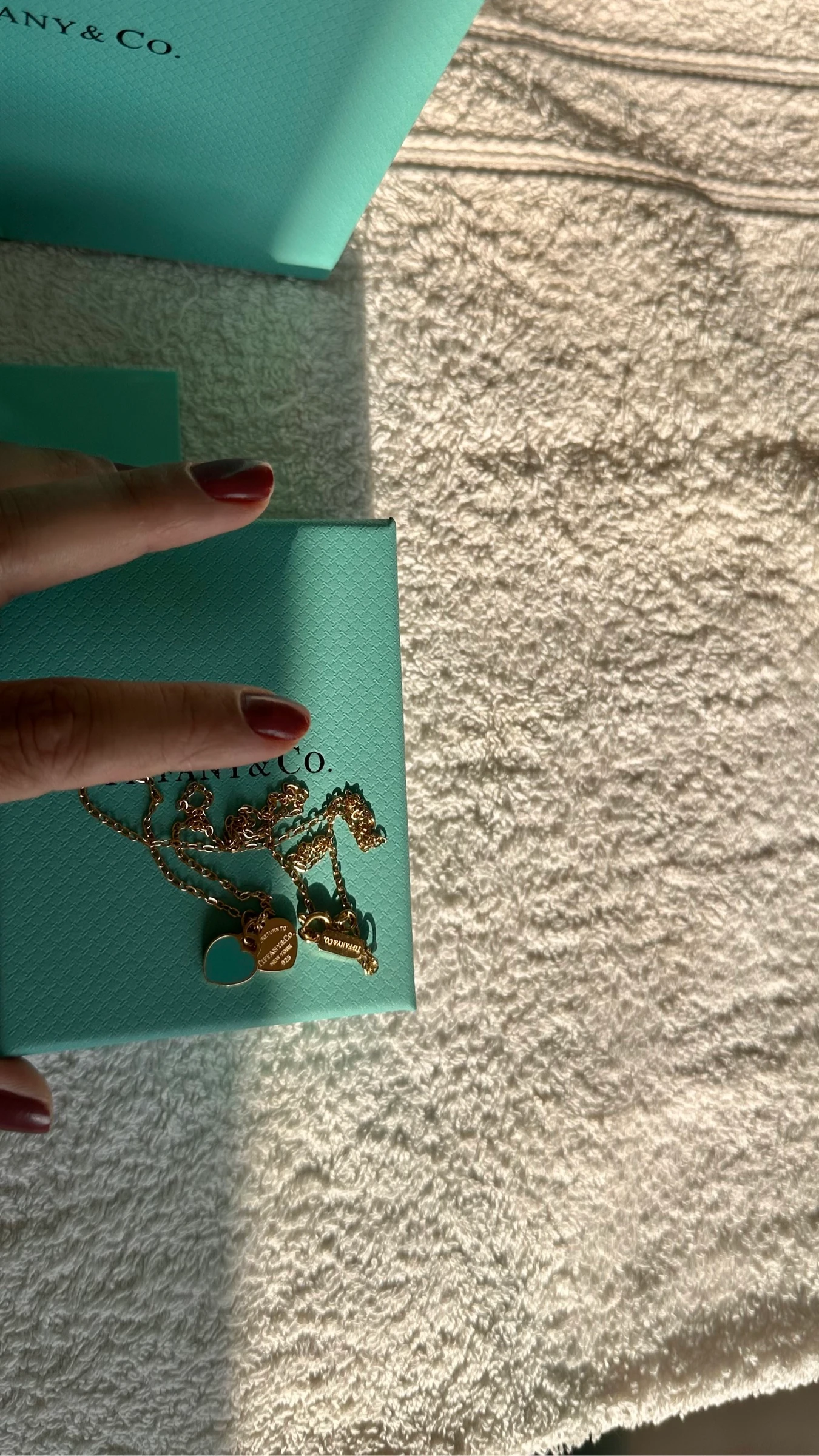 Collier - Style romantique cœur/Tiffany Or – photo 5